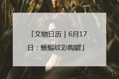 文物日历｜6月17日：蜥蜴纹彩陶罐