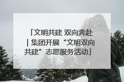 文明共建 双向奔赴｜集团开展“文明双向共建”志愿服务活动