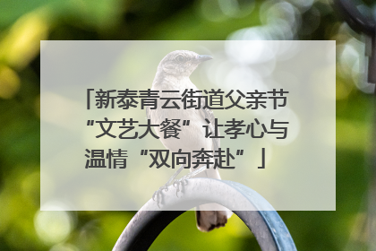 新泰青云街道父亲节“文艺大餐”让孝心与温情“双向奔赴”
