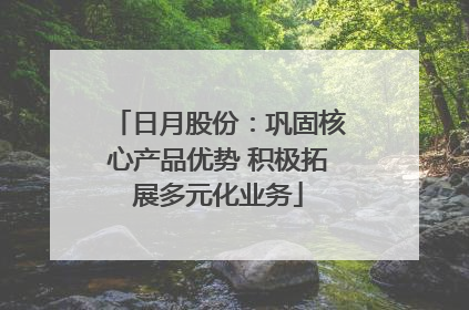 日月股份：巩固核心产品优势 积极拓展多元化业务