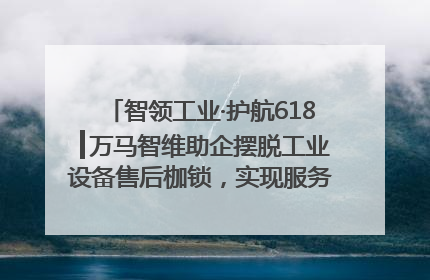 智领工业·护航618┃万马智维助企摆脱工业设备售后枷锁，实现服务与效能价值共振！