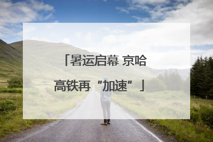 暑运启幕 京哈高铁再“加速”