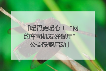 暖胃更暖心！“网约车司机友好餐厅”公益联盟启动