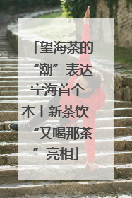 望海茶的“潮”表达 宁海首个本土新茶饮“又喝那茶”亮相
