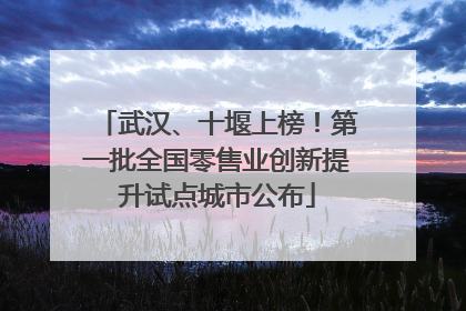 武汉、十堰上榜！第一批全国零售业创新提升试点城市公布