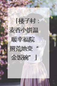 楼子村：麦香小饼温暖幸福院 撂荒地变“金饭碗”