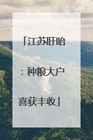 江苏盱眙：种粮大户喜获丰收