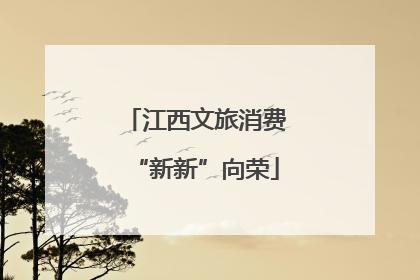 江西文旅消费“新新”向荣