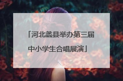 河北蠡县举办第三届中小学生合唱展演