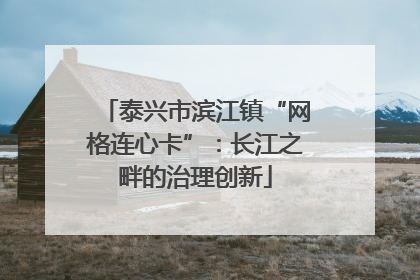 泰兴市滨江镇“网格连心卡”：长江之畔的治理创新