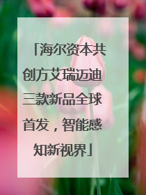 海尔资本共创方艾瑞迈迪三款新品全球首发，智能感知新视界
