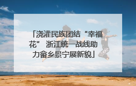 浇灌民族团结“幸福花” 浙江统一战线助力畲乡景宁展新貌