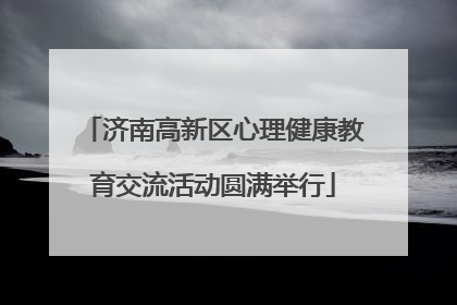 济南高新区心理健康教育交流活动圆满举行