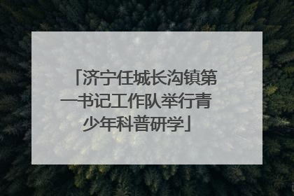 济宁任城长沟镇第一书记工作队举行青少年科普研学