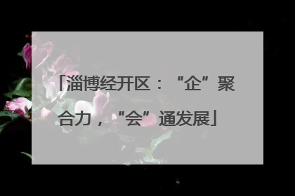 淄博经开区：“企”聚合力，“会”通发展