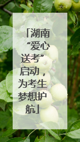 湖南“爱心送考”启动，为考生梦想护航