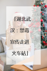 湖北武汉：禁毒宣传走进火车站