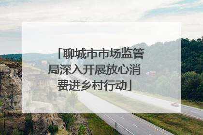聊城市市场监管局深入开展放心消费进乡村行动
