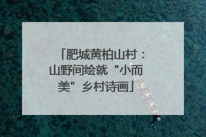 肥城黄柏山村：山野间绘就“小而美”乡村诗画