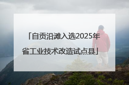 自贡沿滩入选2025年省工业技术改造试点县