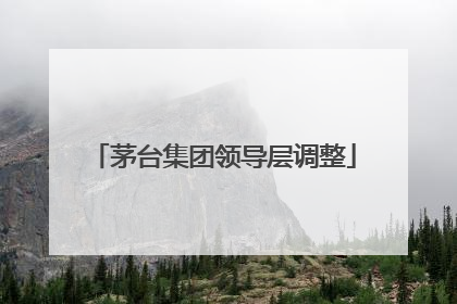 茅台集团领导层调整