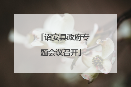 诏安县政府专题会议召开