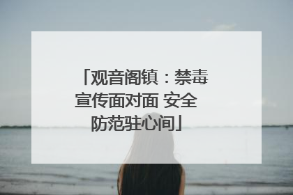 观音阁镇：禁毒宣传面对面 安全防范驻心间