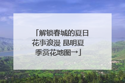 解锁春城的夏日花事浪漫 昆明夏季赏花地图→