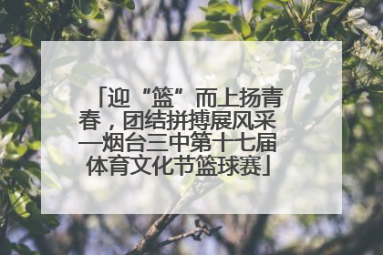 迎“篮”而上扬青春，团结拼搏展风采—烟台三中第十七届体育文化节篮球赛