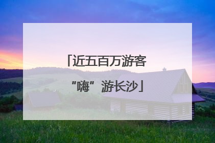 近五百万游客“嗨”游长沙