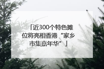 近300个特色摊位将亮相香港“家乡市集嘉年华”