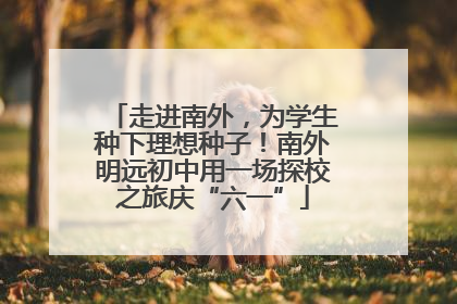 走进南外，为学生种下理想种子！南外明远初中用一场探校之旅庆“六一”
