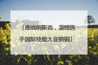 鏖战明斯克，淄博选手国际技能大赛摘铜