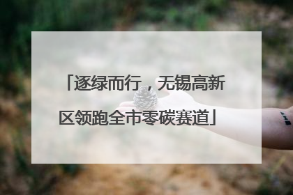 逐绿而行，无锡高新区领跑全市零碳赛道