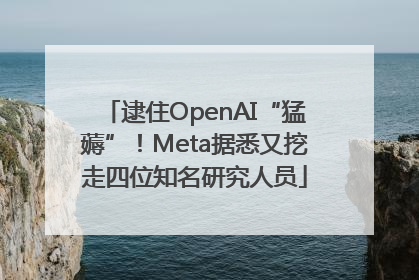 逮住OpenAI“猛薅”！Meta据悉又挖走四位知名研究人员
