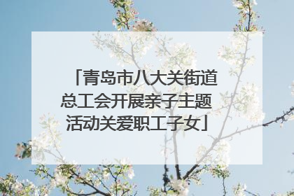 青岛市八大关街道总工会开展亲子主题活动关爱职工子女