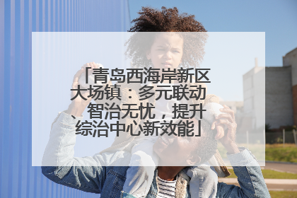 青岛西海岸新区大场镇：多元联动、智治无忧，提升综治中心新效能
