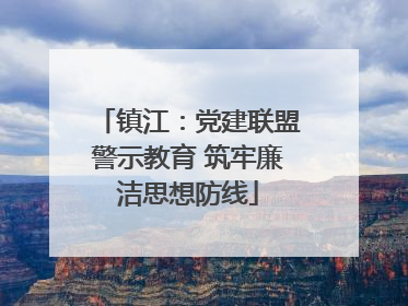 镇江：党建联盟警示教育 筑牢廉洁思想防线