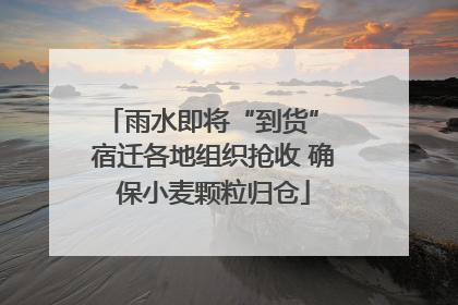 雨水即将“到货” 宿迁各地组织抢收 确保小麦颗粒归仓