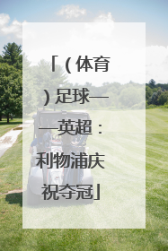 （体育）足球——英超：利物浦庆祝夺冠