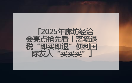 2025年廊坊经洽会亮点抢先看丨离境退税“即买即退”便利国际友人“买买买”