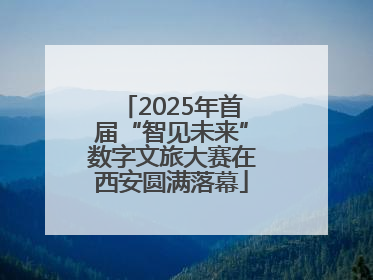 2025年首届“智见未来”数字文旅大赛在西安圆满落幕