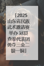 2025山东省民族武术邀请赛举办 冠县查拳代表团勇夺三金二银一铜