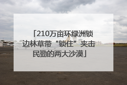 210万亩环绿洲锁边林草带“锁住”夹击民勤的两大沙漠