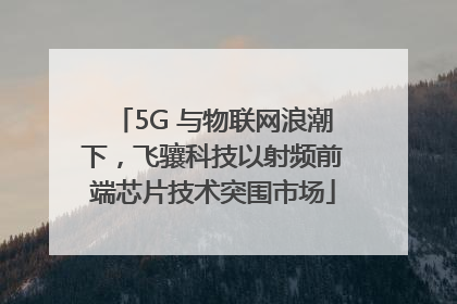 5G 与物联网浪潮下，飞骧科技以射频前端芯片技术突围市场