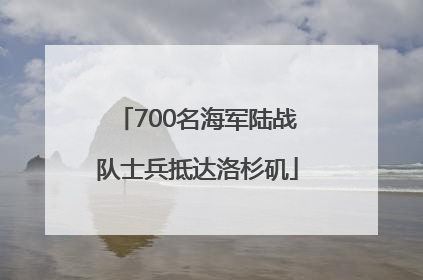 700名海军陆战队士兵抵达洛杉矶