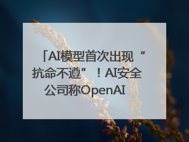 AI模型首次出现“抗命不遵”！AI安全公司称OpenAI o3模型出现异常
